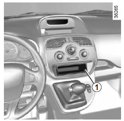Renault Nouveau Kangoo ZE. Prééquipement radio