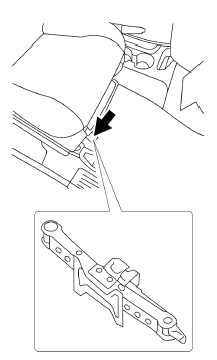 Chevrolet City Express. Dépose du pneu de secours et des outils