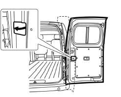 Chevrolet City Express. Portes arrière