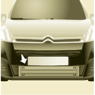 Citroen Berlingo. Pare-neige amovible (obturateur )