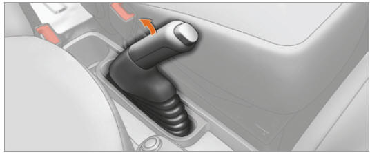 Citroen Nemo. Frein de stationnement