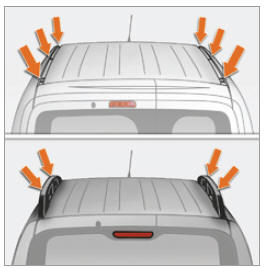 Citroen Nemo. Galerie et barres de toit