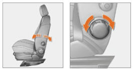 Citroen Nemo. Inclinaison du dossier