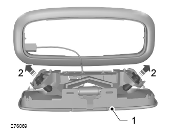 Ford Transit Connect. Lampes de lecture