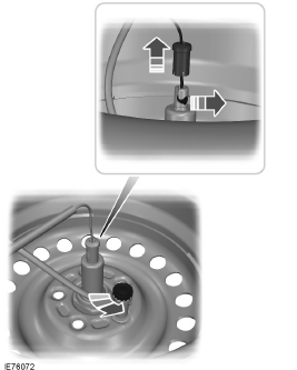 Ford Transit Connect. Roue de secours