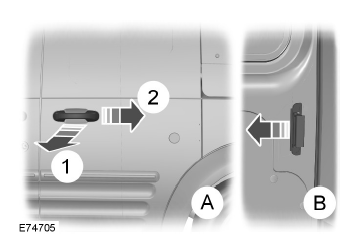 Ford Transit Connect. Ouverture des portes