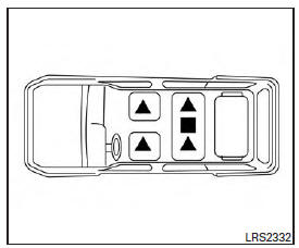 Nissan NV200. Appuie-tête des sièges avant 