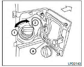 Nissan NV200. Bouchon du réservoir de carburant