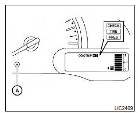 Nissan NV200. Avertissement check tire pres (vérifier la pression des pneus)