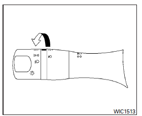Nissan NV200. Interrupteur des phares antibrouillard (selon l'équipement du véhicule)