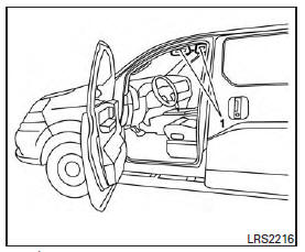 Nissan NV200. Ceintures de sécurité avec prétendeurs (sièges avant)
