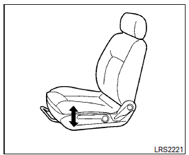 Nissan NV200. Commande de réglage de la hauteur du siège (siège du conducteur)