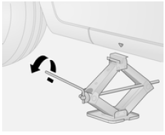 Opel Combo. Changement d'une roue