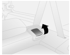 Opel Combo. Rabattre les dossiers de siège arrière