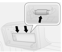 Opel Combo. Lampe de courtoisie arrière amovible