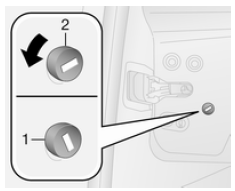 Opel Combo. Verrou de sécurité antivol