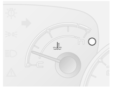 Opel Combo. Jauge de température de liquide de refroidissement du moteur