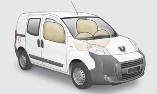 Peugeot Bipper. Airbag