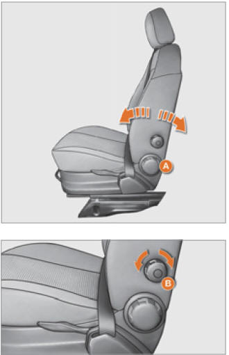 Peugeot Bipper. Réglages du siège conducteur