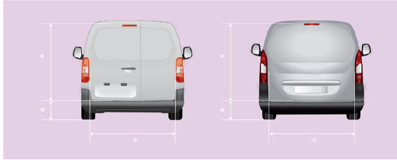 Peugeot Partner. Dimensions