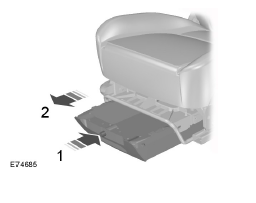 Ford Transit Connect. Rangement de siège