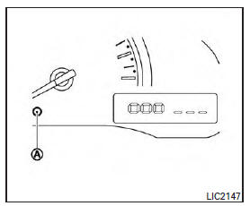 Nissan NV200. Commande de luminosité de l'éclairage du tableau de bord