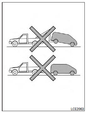 Nissan NV200. Méthodes de remorquage recommandées par nissan