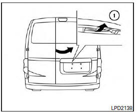 Nissan NV200. Portières arrière