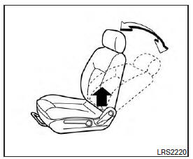 Nissan NV200. Inclinaison du dossier vers l'arrière